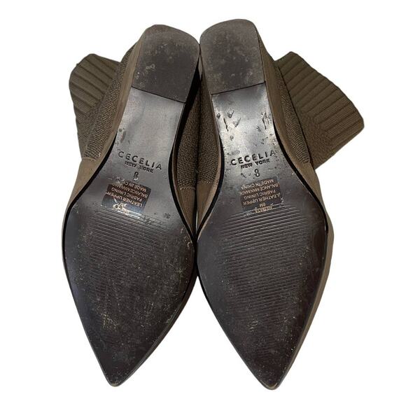 Cecilia New York Renata Brownish Tan Wedge Sock Ankle Boots Size 8 - Picture 5 of 10